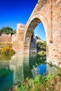 Toledo, Castile, Spain - Alcantara Bridge Royalty Free Stock Photo