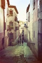 Toledo, Castilla-La Mancha, Spain. Old medieval town, narrow streets Royalty Free Stock Photo