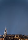 Toledo cathedral under the stars at night Royalty Free Stock Photo