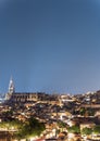 Toledo downtown and cathedral at night under the stars Royalty Free Stock Photo