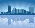 Toledo Ohio city skyline vector silhouette Royalty Free Stock Photo