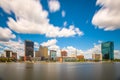 Toledo, Ohio, USA Skyline on the River Royalty Free Stock Photo