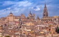 Toledo. Old medieval spanish town at sunset. Royalty Free Stock Photo