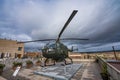 Toledo, Spain - Dec 01, 2022: Military exhibition at Alcazar of Toledo, a stone fortification located in Toledo, Spain