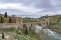 Saint Martin Bridge across Tagus River, Toledo, Spain Royalty Free Stock Photo