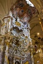 Detail of the Tabernacle in El Transparente, a work from 1730 inside Toledo Cathedral, Spain