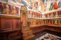 Archbishopric Chair at the Chapter House (Sala Capitular) of Toledo Cathedral - Toledo, Spain