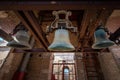 Bells at Bell tower of Jesuit church (Church of San Ildefonso) - Toledo, Spain