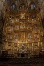 Flowery Gothic style altarpiece, full of filigree after the altar of the Cathedral of Toledo, commissioned by Cardinal Cisneros