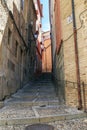 Old lane of the old city of Toledo