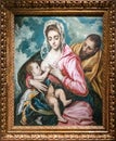 The Holy Family picture, Painted by Raimundo de Madrazo in oil on canvas. Copy of the original