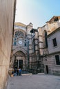 Outdoor view of side entrance to Cathedral of Toledo