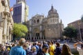 Toledo, Spain; September 27 2019: Amazing view of the city of Toledo, wit medieval streets, where people can see the catedral and Royalty Free Stock Photo