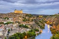 Toledo, Spain on the Tagus River Royalty Free Stock Photo