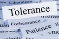 Tolerance Concept and Patience and Forbearance Royalty Free Stock Photo