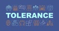 Tolerance word concepts banner