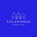 Tolerance worship place logo design