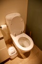 Toliet in bathroom part of a house Royalty Free Stock Photo