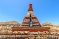 Buddhist stupa. Toling Monastery in the Dzanda County of Ngari County. Tibet. China.Asia