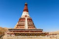 Buddhist stupa. Toling Monastery in the Dzanda County of Ngari County. Tibet. China.Asia