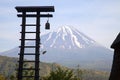 Toll Bell and Mount Fuji Royalty Free Stock Photo