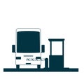 Toll booth icon Royalty Free Stock Photo