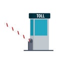 Toll booth icon Royalty Free Stock Photo