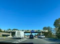 A toll booth plaza in Orlando, Florida