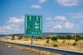 Toll freeway sign. Otoyol 33 or North Aegean Motorway (Kuzey Ege Otoyolu).