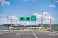 Toll freeway sign. Otoyol 33 or North Aegean Motorway (Kuzey Ege Otoyolu).