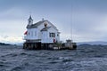 Toll house in stormy Sea