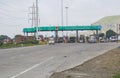 Toll Plaza, Toll Lanes and Barricades on National Highway Number 3 Royalty Free Stock Photo