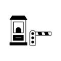 Toll plaza vector icon which can easily modify or edit. Royalty Free Stock Photo