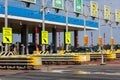 toll road checkpoint at sunny day