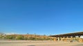 Toll station on Spanish highway.