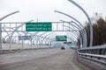 Tollway. The route to Scandinavia Royalty Free Stock Photo