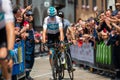 Tolmezzo, Italy May 20, 2018: Chris Froome, Sky Team, smiles at the crowd, by going to the podium signatures