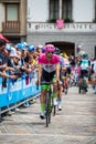 Tolmezzo, Italy May 20, 2018: Professional Cycling shortly before a hard montain stage