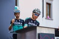 Tolmezzo, Italy May 20, 2018: Professional Cycling shortly before a hard montain stage