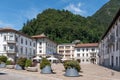 The main square in Tolmezzo, Italy