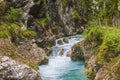 Tolmin gorge, nature, Slovenia Royalty Free Stock Photo