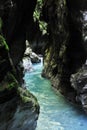 Tolmin gorge Royalty Free Stock Photo