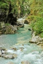 Tolmin gorge Royalty Free Stock Photo