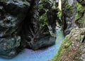 Tolmin gorge Royalty Free Stock Photo