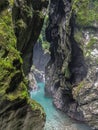 Tolmin Gorge in Soca Valley - Slovenia Royalty Free Stock Photo