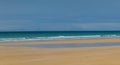 Tolsta Beach (Traigh Ghiordail) on the Isle of Lewis. Beautiful coastal scene. Royalty Free Stock Photo