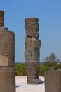 Toltec sculptures in tula, hidalgo, mexico VI