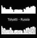 Tolyatti, Russia, city silhouette