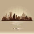 Tolyatti Russia city skyline vector silhouette