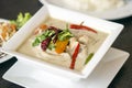 (tom kha kai)-chicken in coconut milk soup